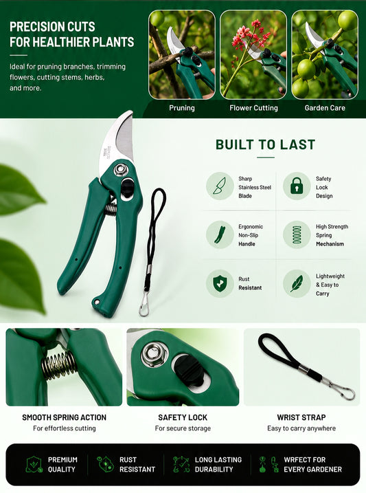 GETTARUS™ Stainless Steel Garden Pruning Scissors