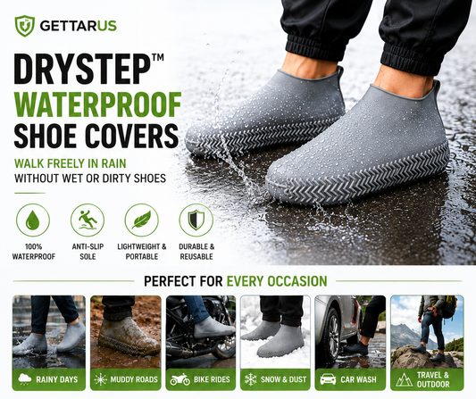 DryStep™ Waterproof Silicone Shoe Covers