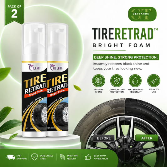 TireRetrad™ Tire Shine Foam (Pack of 2)