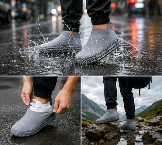 DryStep™ Waterproof Silicone Shoe Covers
